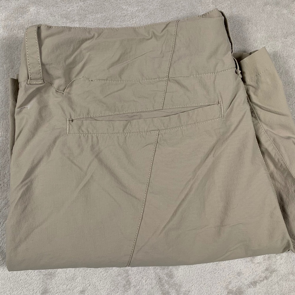 The North Face Hiking Shorts Mens 40 Tan Belted Nylon Stretch Cargo Trail